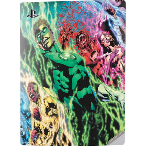 DC Comics Green Lantern Blackest Night Art work by Ivan Reis PS5 Digital Edition Console Skin